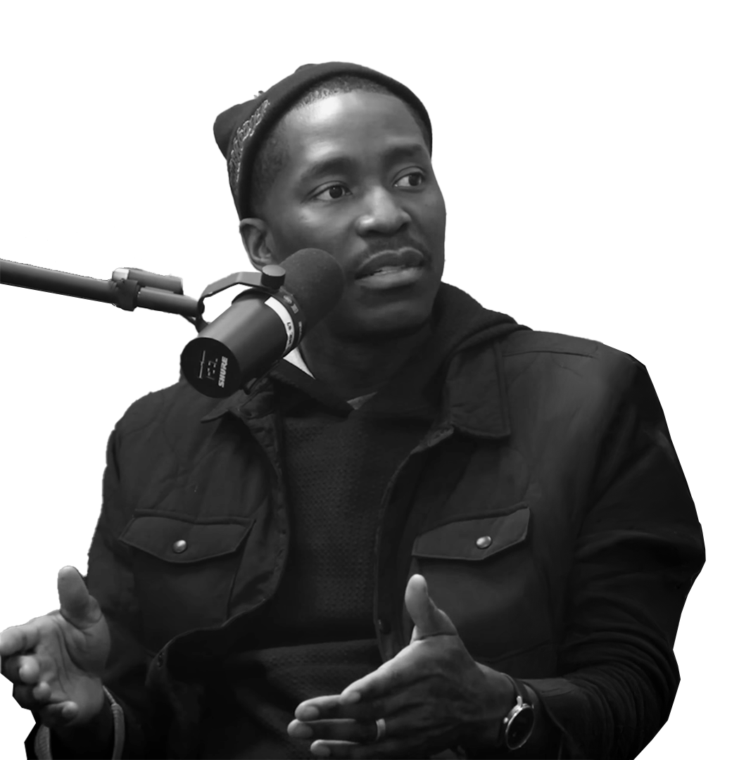 Jamal Crawford in a Podcast setting.