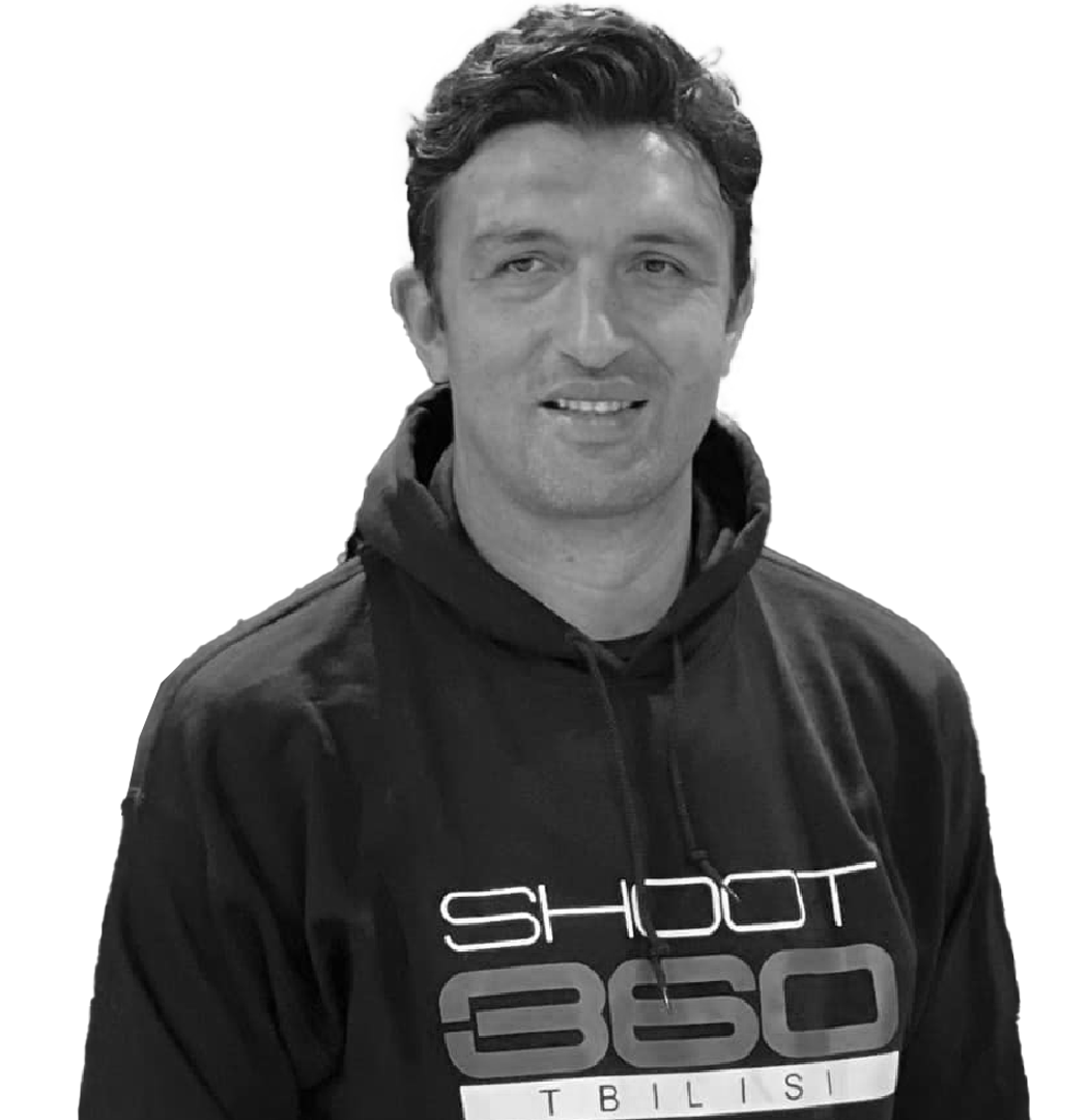 Zaza Pachulia Wearing a Shoot 360 Tbilisi sweatshirt.